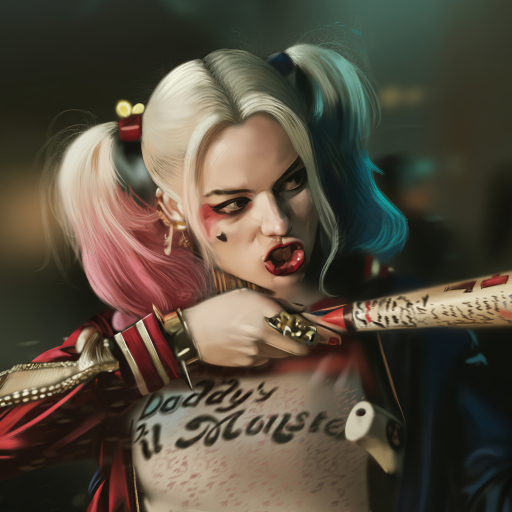 Download Twintails Face White Hair DC Comics Suicide Squad Harley Quinn ...