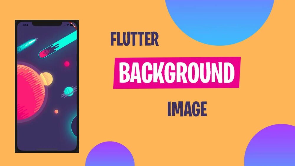 Flutter background. Flutter background image.