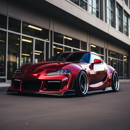 Toyota Supra sports car.