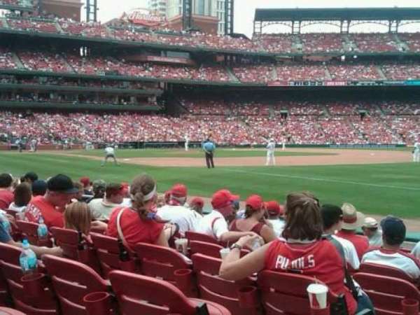 Busch Stadium, Section 136, Row K, Seat 1, Home Of St. Louis Cardinals 