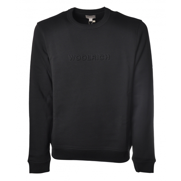 Woolrich - Long Sleeve Crewneck Sweatshirt - Blue - Luxury Exclusive Collection