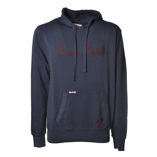 MC2 Saint Barth - Sweatshirt Lincoln Emb Stb Palm - Blue - Luxury Exclusive Collection