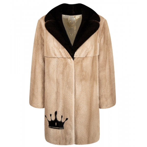 La Prima Luxury - Amuleto Palomino - Palomino Mink Fur -18 kt Gold - Fur Coat - Luxury Exclusive Collection