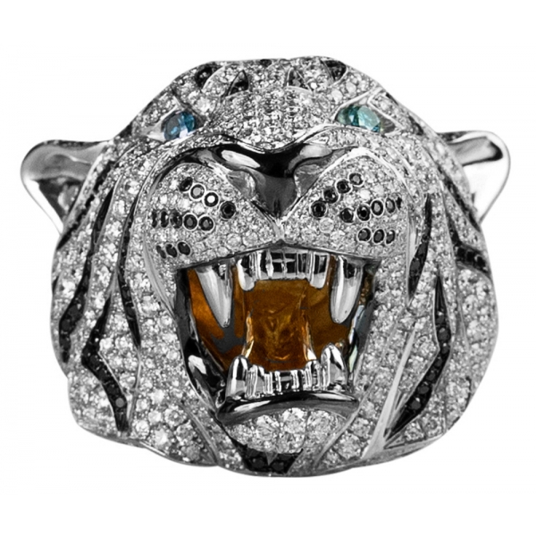 La Prima Luxury - Diamond Roaring Tiger - Jewelry - Luxury Exclusive Collection