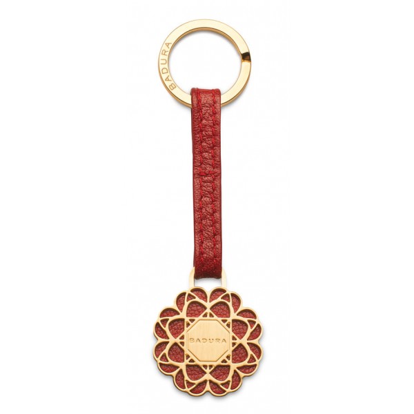 Aleksandra Badura - Small Leather Goods - Keyring in Calfskin - Red - Luxury High Quality