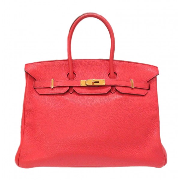 Hermès Vintage - Clemence Birkin 35 Bag - Pink - Leather and Calf Handbag - Luxury High Quality