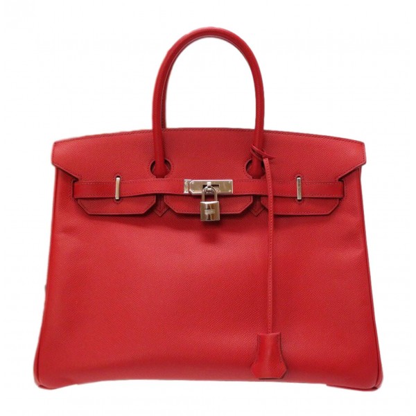 Hermès Vintage - Epsom Birkin 35 Bag - Red - Leather and Calf Handbag - Luxury High Quality