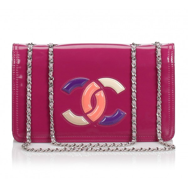 Chanel Vintage - Patent Lipstick Flap Bag - Pink - Patent Leather Handbag - Luxury High Quality