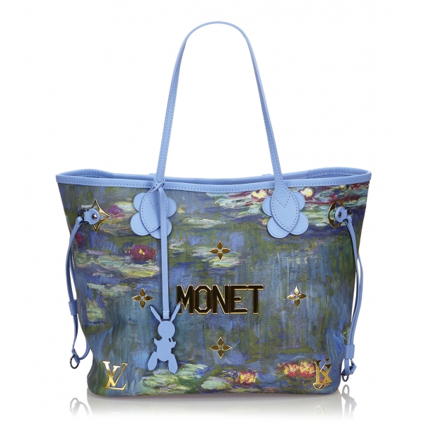 Louis Vuitton Vintage - 2017 Masters Collection Neverfull MM Monet Bag - Blue - Leather Handbag - Luxury High Quality