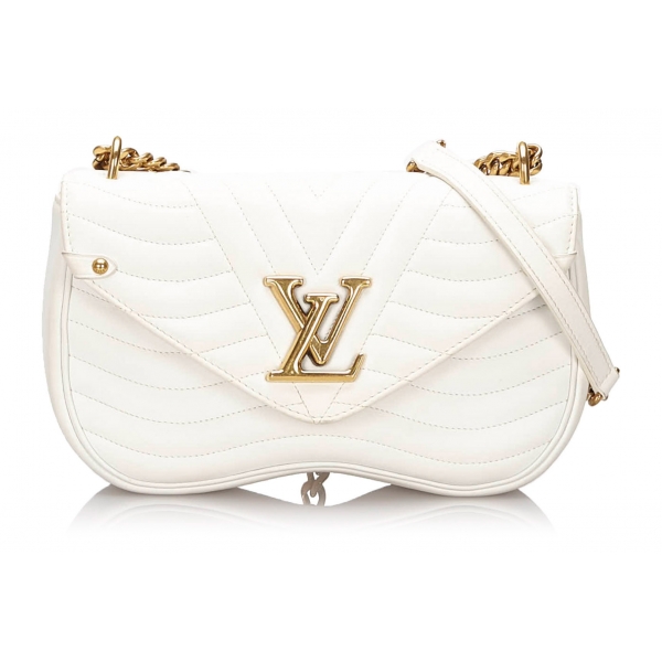 Louis Vuitton Vintage - New Wave Chain Bag MM - White - Leather and Metal Handbag - Luxury High Quality