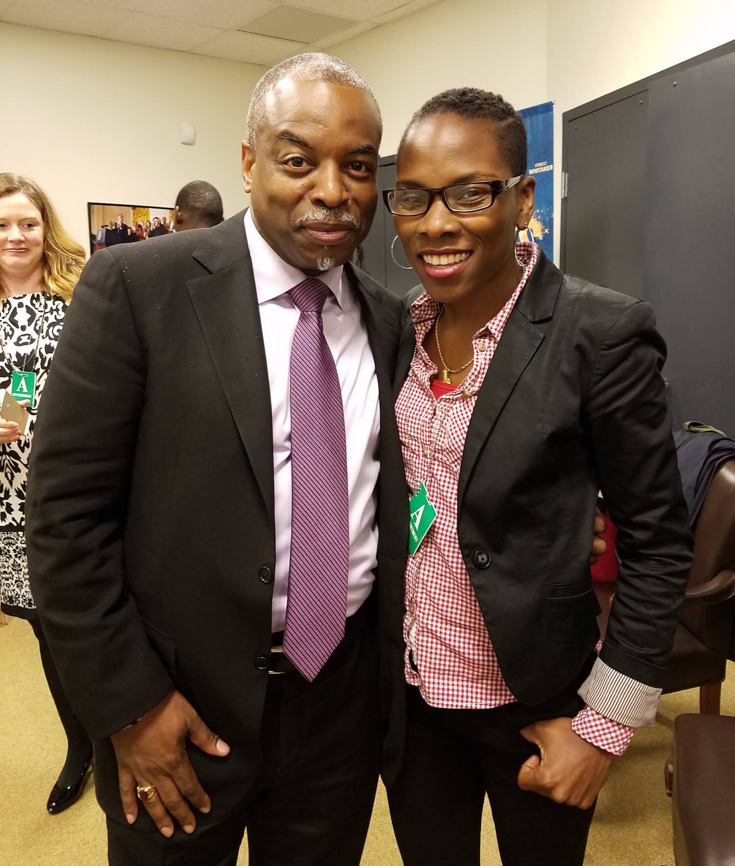 Luvvie and LeVar Burton