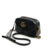 Gucci Black Marmont Small Matelassé Crossbody GHW