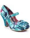 Fancy This IRREGULAR CHOICE Retro 50s Heels Blue