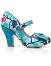 Fancy This IRREGULAR CHOICE Retro 50s Heels Blue