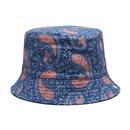 Pretty Green Laguna Reversible Paisley Bucket Hat in Navy G24Q2MUACC232