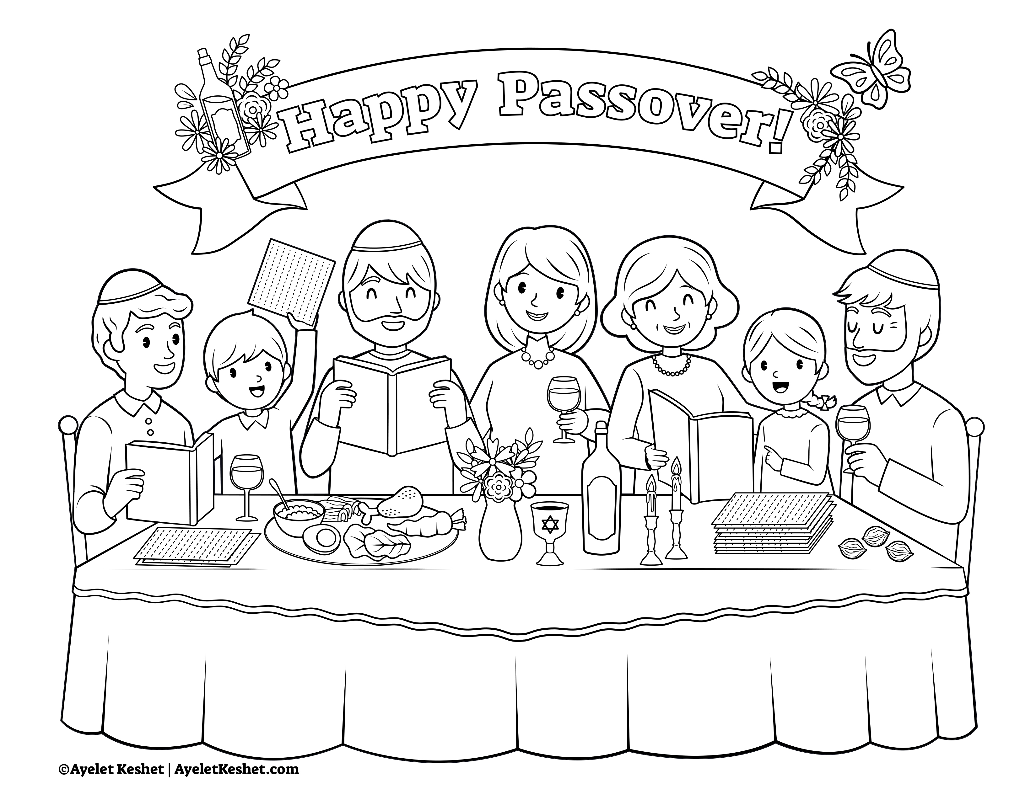 Coloring Pages Passover Story