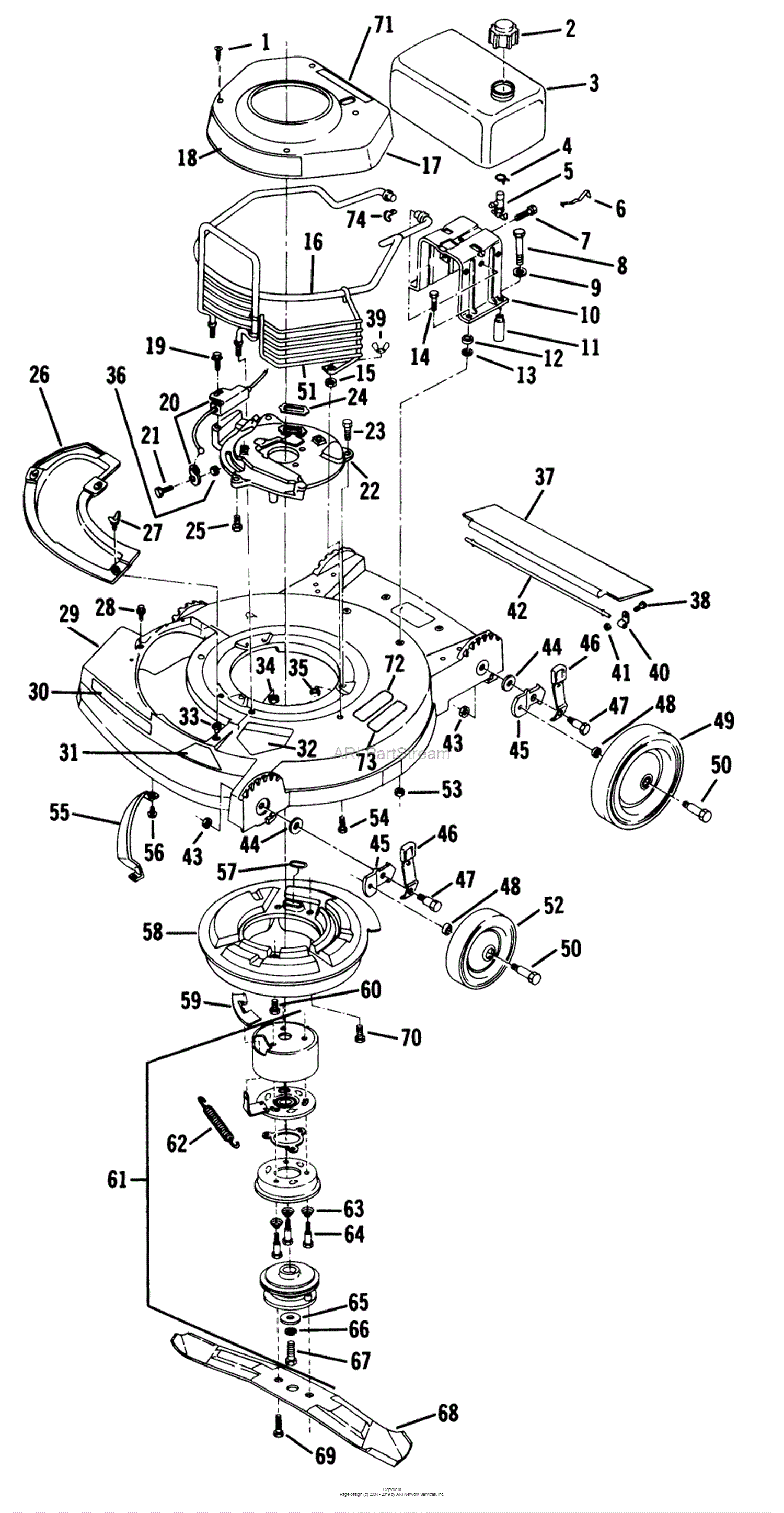 Lawn-Boy 6301, Lawnmower, 1983 (SN B00000001-B99999999) Parts Diagram ...