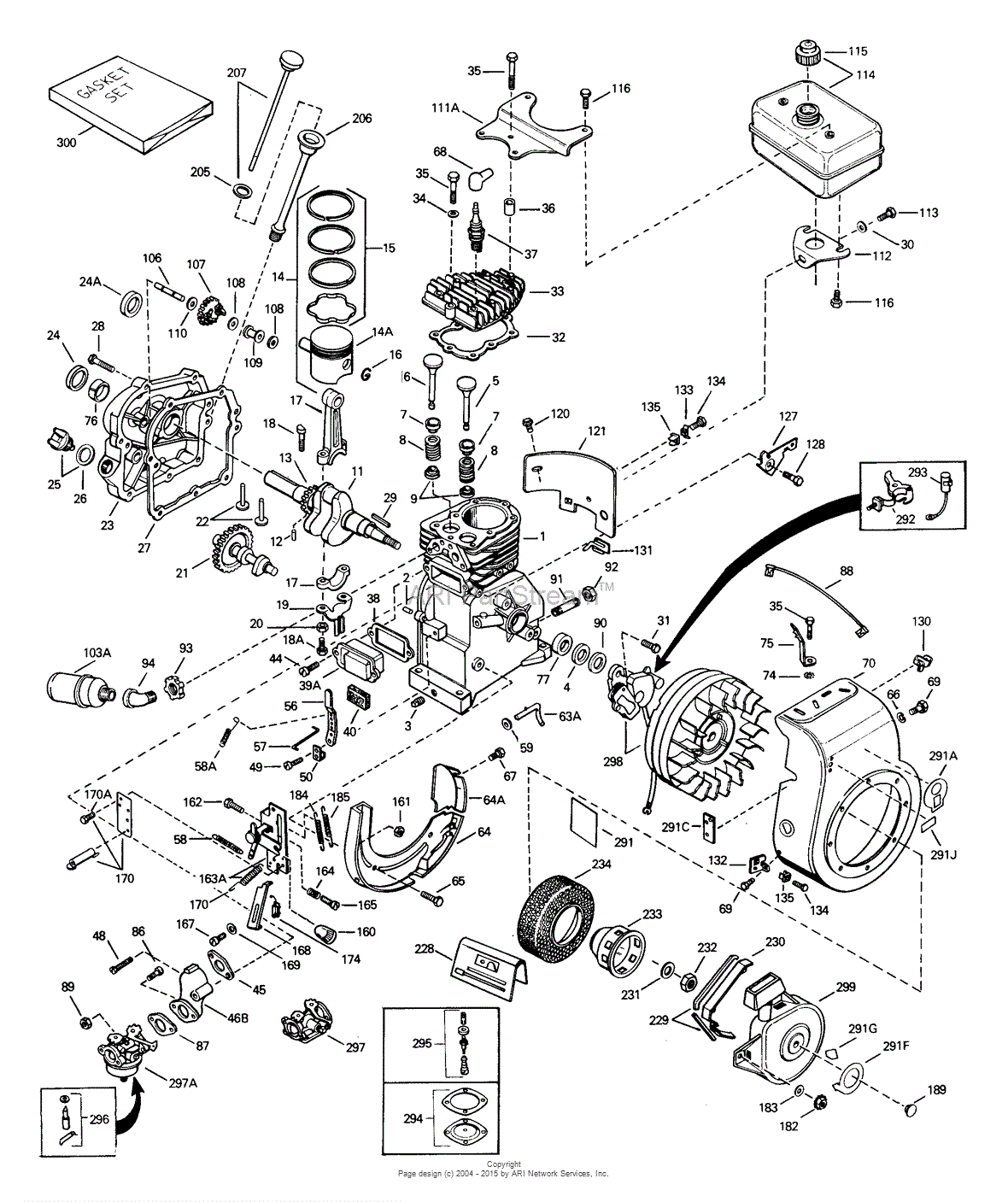 Tecumseh H35-45572P Parts Diagram for Engine Parts List #1