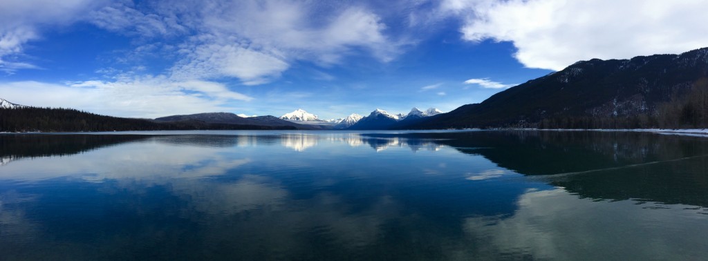 Winter views at Lake McDonald.