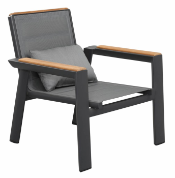 Zurich Club Chair - CHARCOAL GREY 