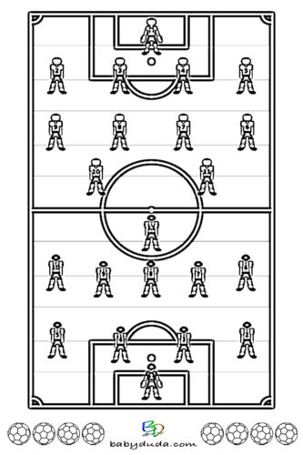 Fussball Ausmalbild