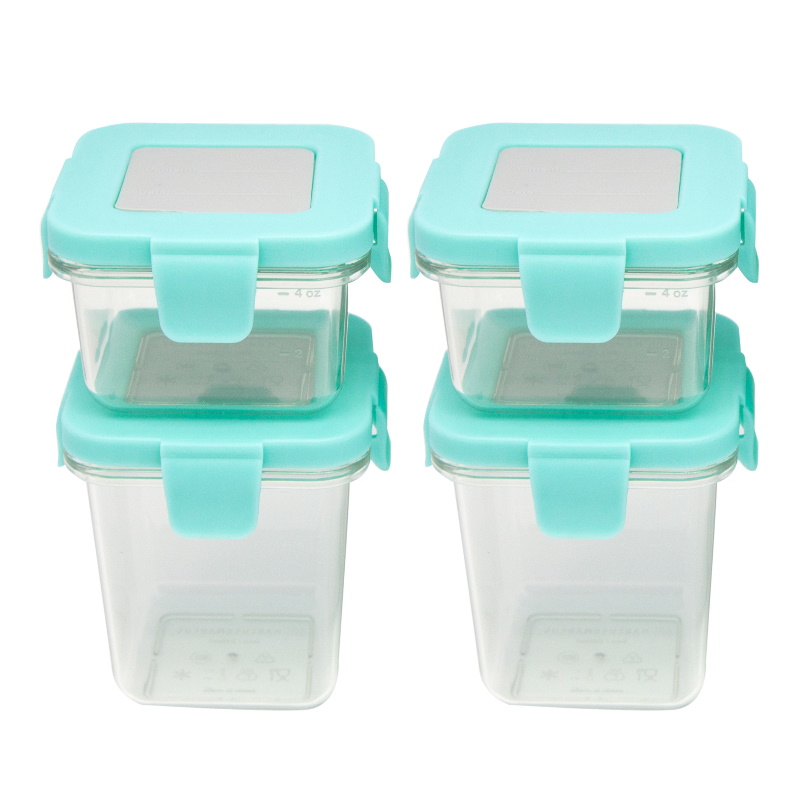 Marcus & Marcus Tritan Air Tight Container - 4oz x 2pcs + 8oz x 2pcs