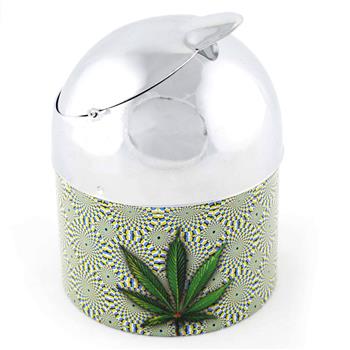  PSYCHEDELIC LEAF METAL ASHTRAY