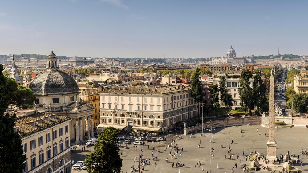 Piazza del Popolo, Rome wallpaper