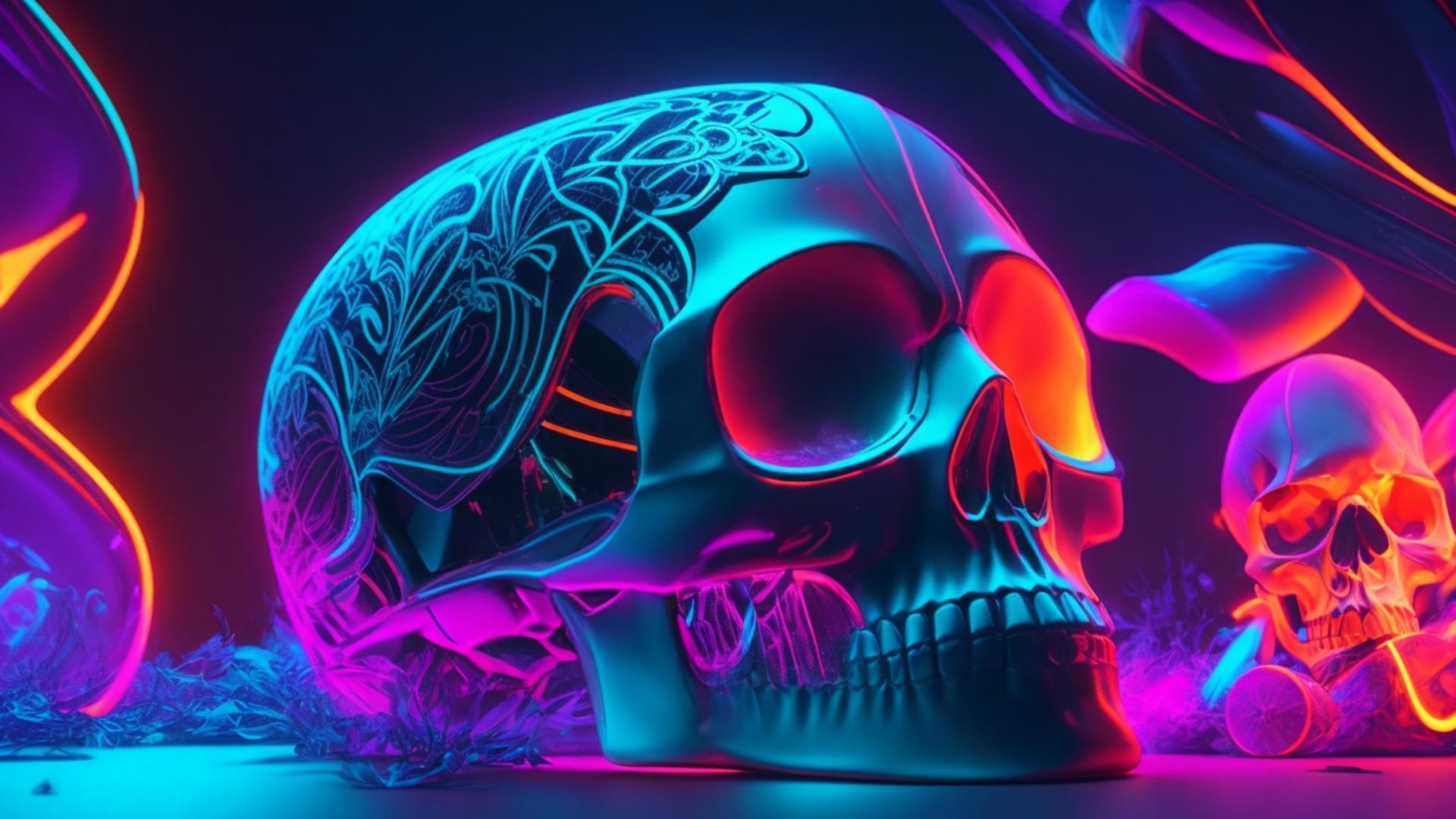 Stylized Skull - backiee