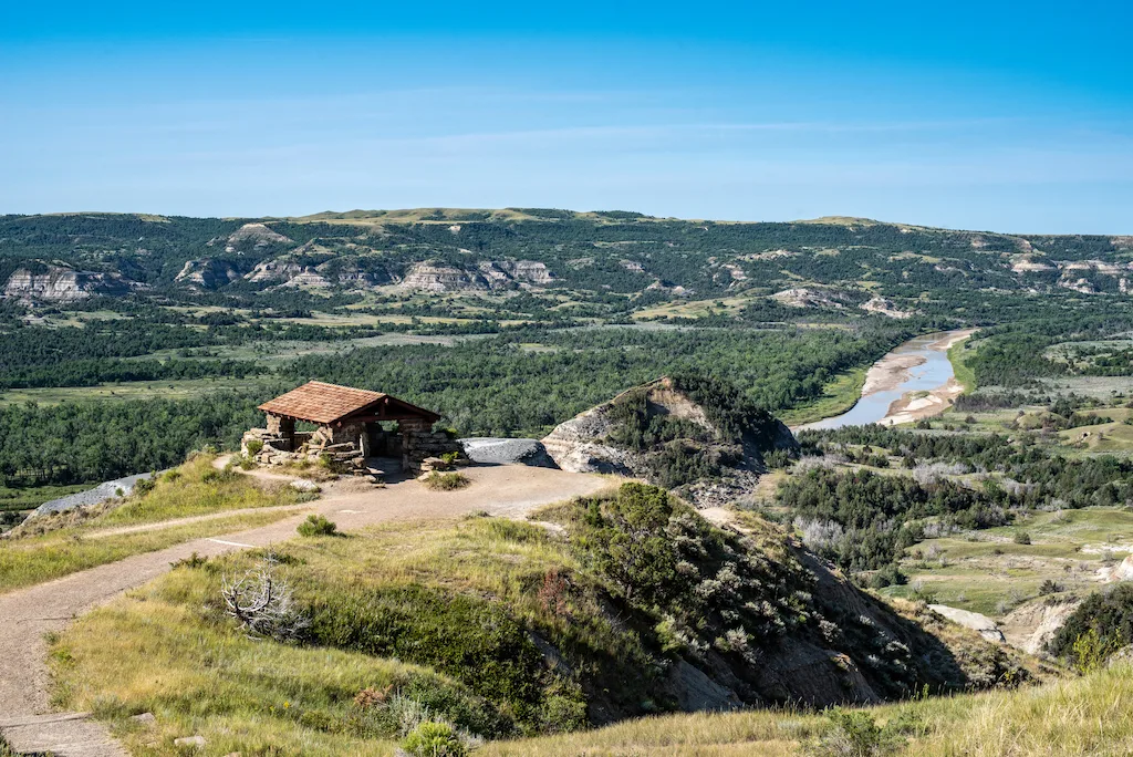 Riverbend Lookout in the North Unit of Theodore Roosevelt National Park.