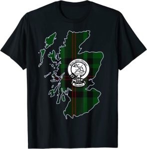 Aberdour Scottish Surname Crest Tartan tshirt