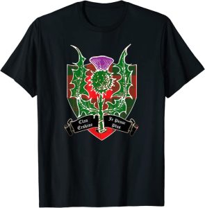 Erskine Scottish Clan tartan crest