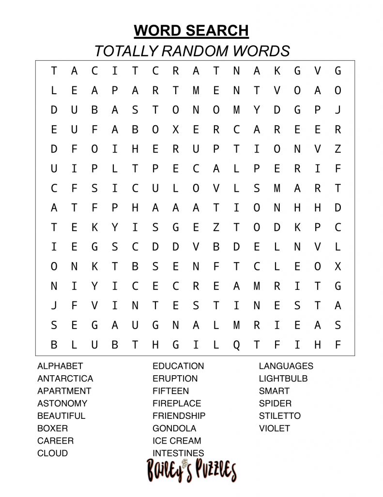 Large Print Word Search Puzzles For Seniors Printable Word Search ...