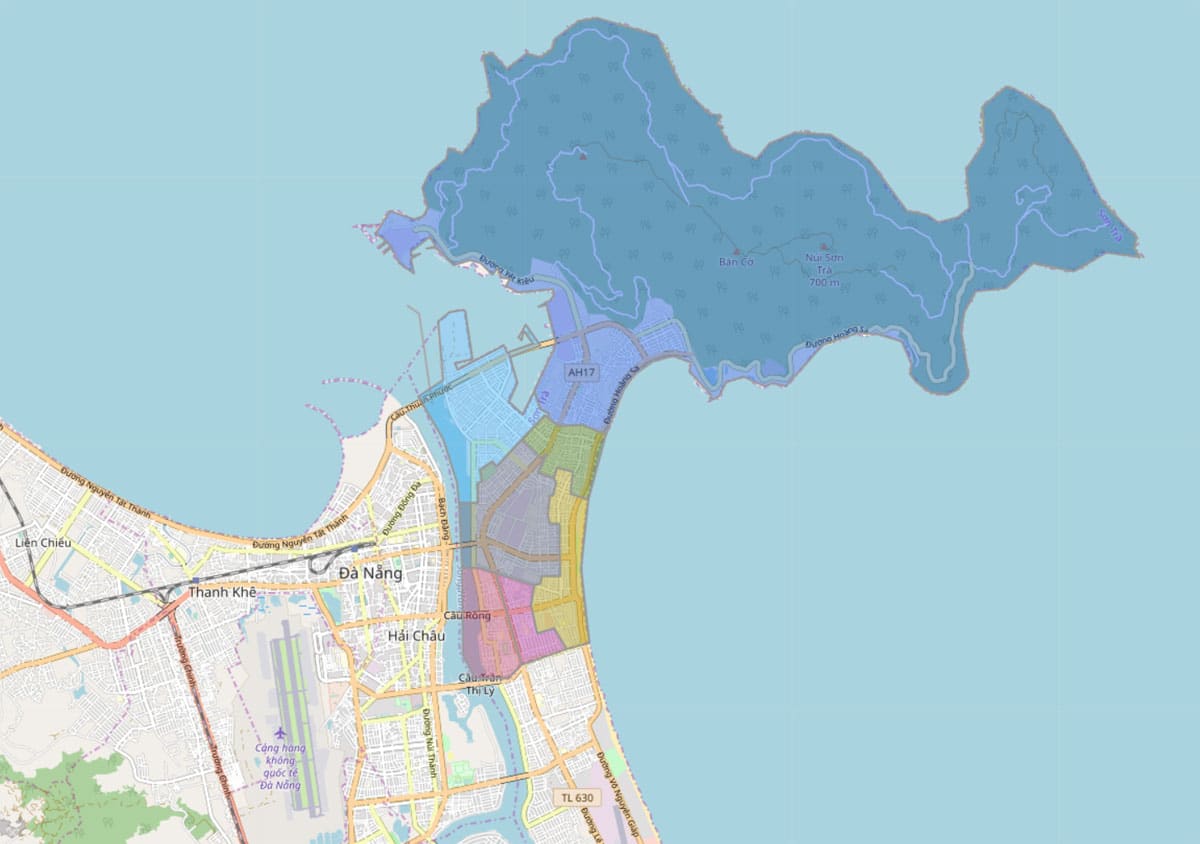 Tải Bản Đồ Hành Chính Quận Sơn Trà, Tp Đà Nẵng Khổ Lớn 2023