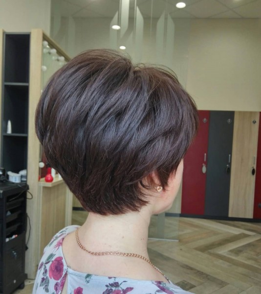 A bob for thin hair texture.