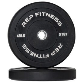 REP Fitness Black Bumper Plates