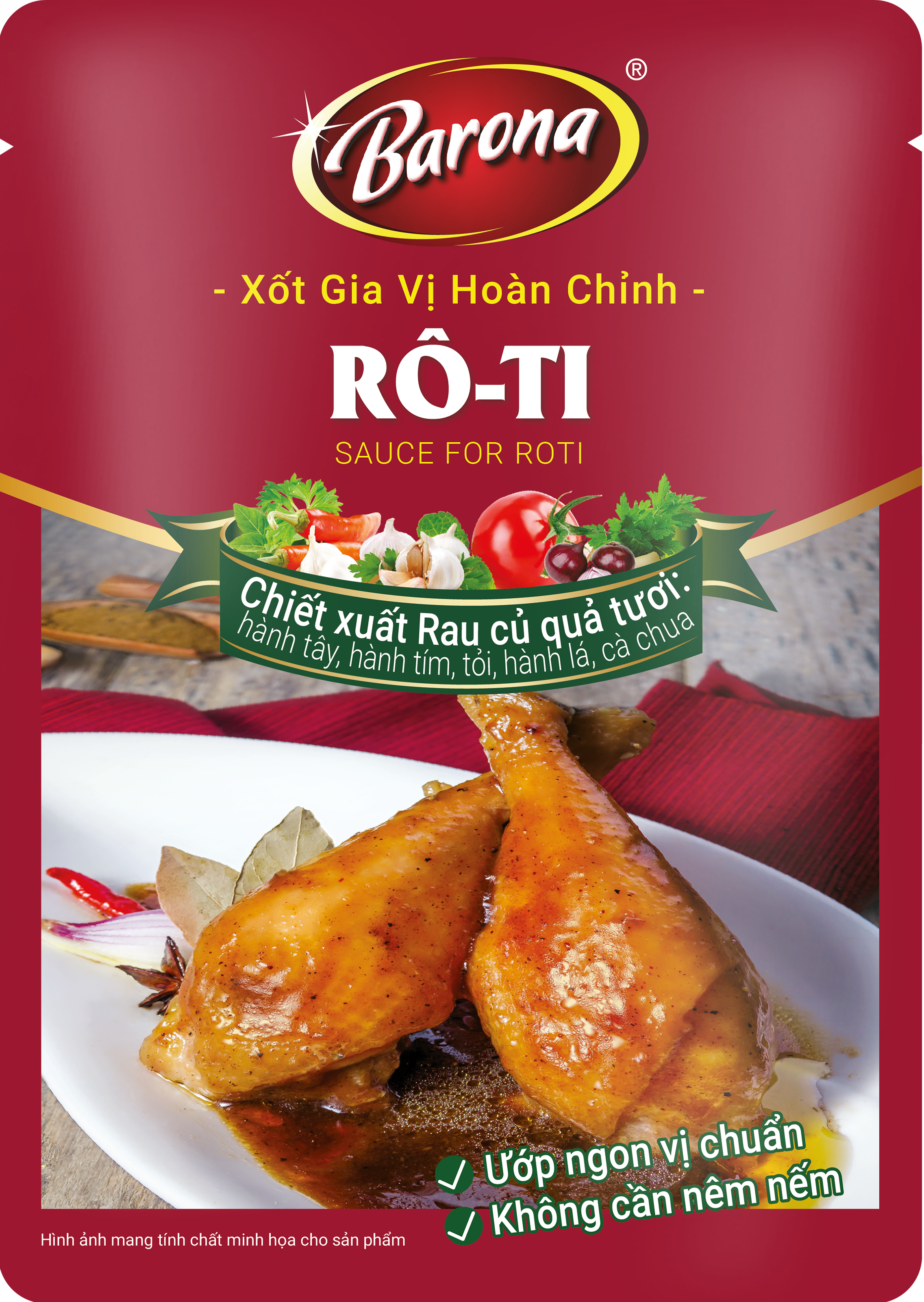 Xốt Gia Vị Hoàn Chỉnh Barona - Rô-ti