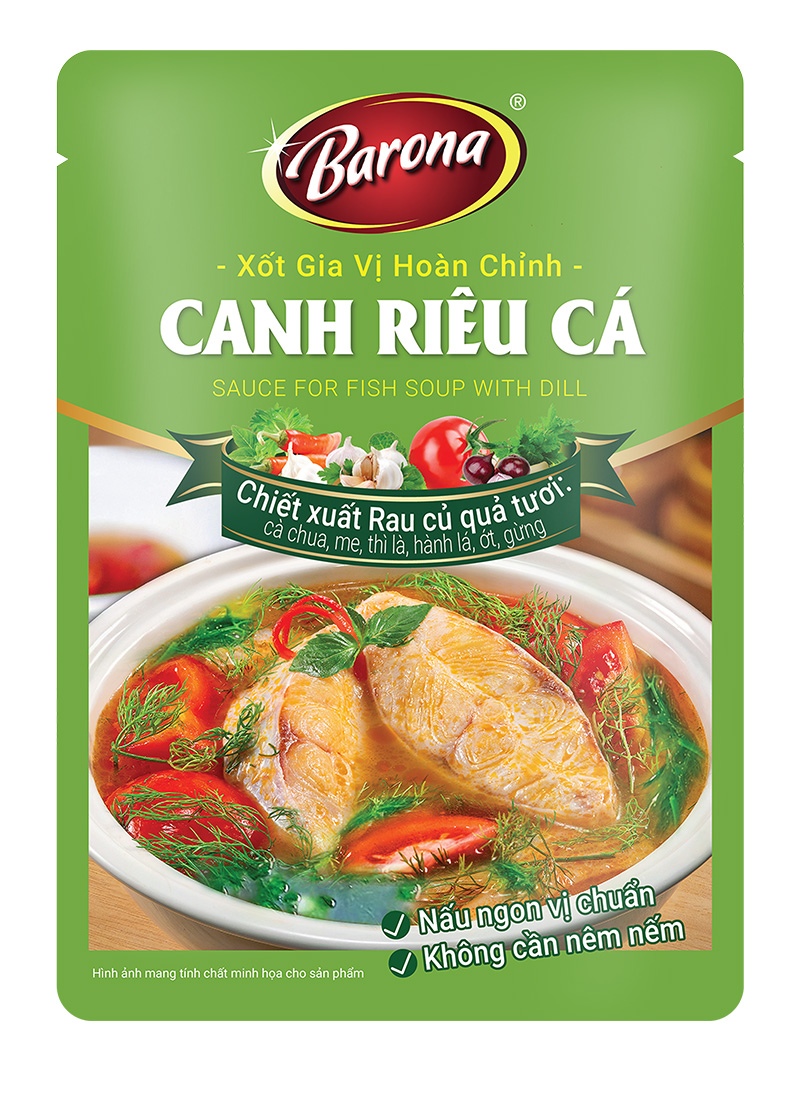 Xốt Gia Vị Hoàn Chỉnh Barona - Canh Riêu Cá