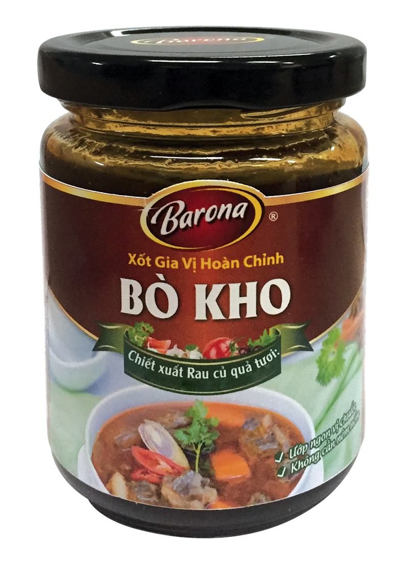 Xốt Gia Vị Hoàn Chỉnh Barona - Bò Kho (Dạng Hũ)