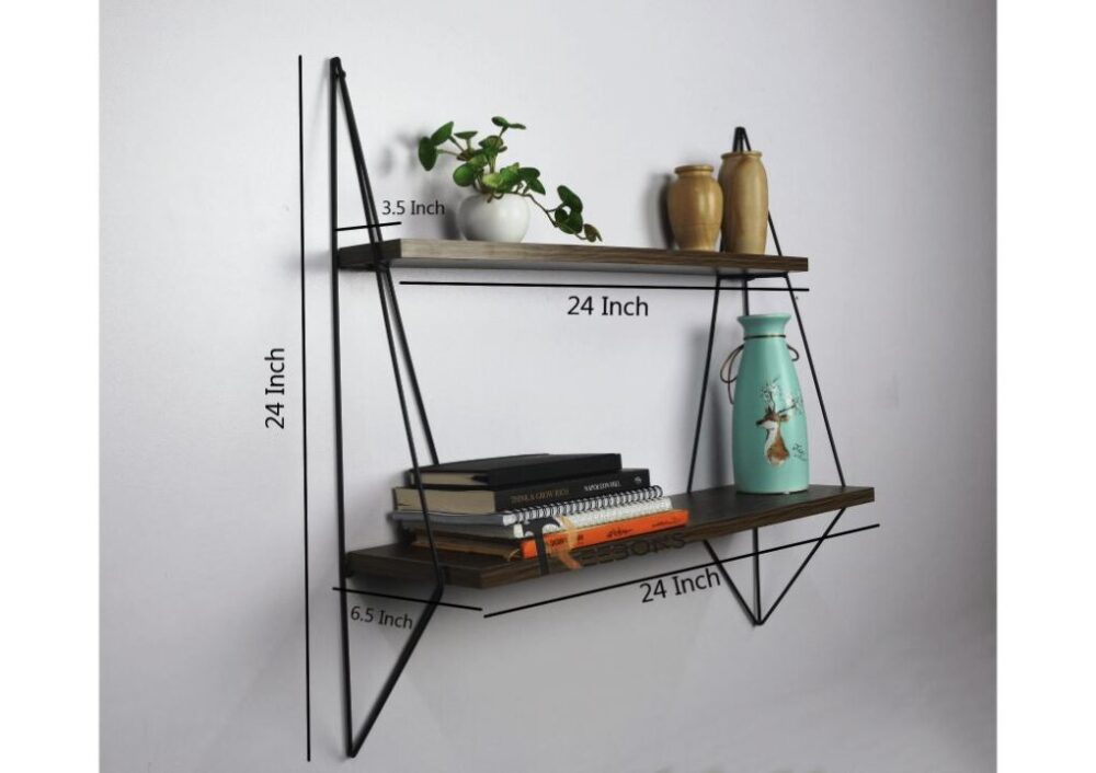 Wooden Wall Rack Graceful Design Book Rack For Placing Books. - Image 7