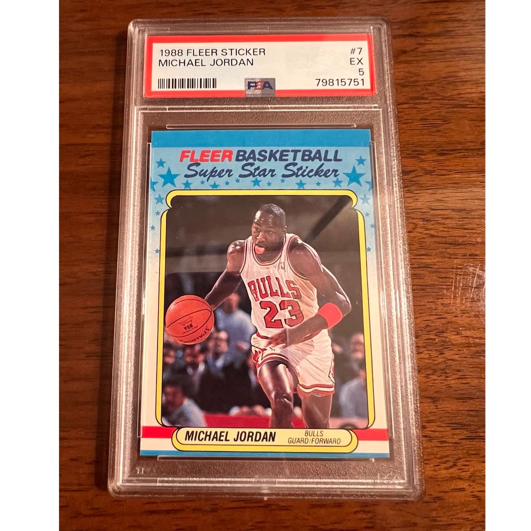 1988 Fleer - Michael Jordan - Sticker - Chicago Bulls