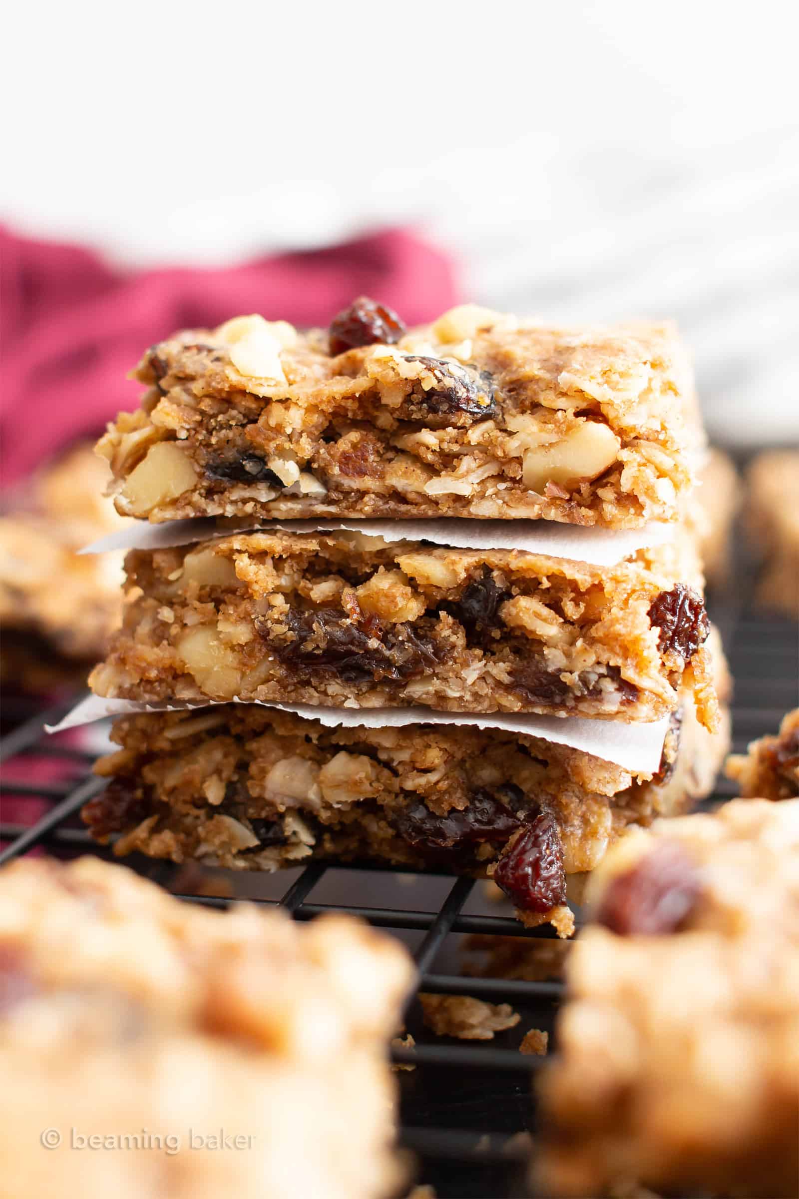 Vegan Gluten Free Oatmeal Raisin Cookie Bars Recipe – Easy, Healthy