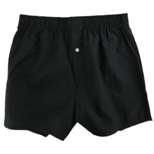 black woven boxer short