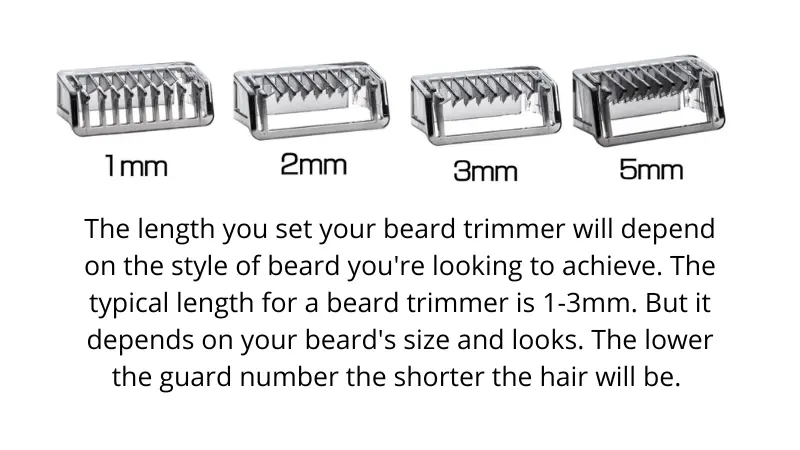 Beard Trimmer Head Lengths