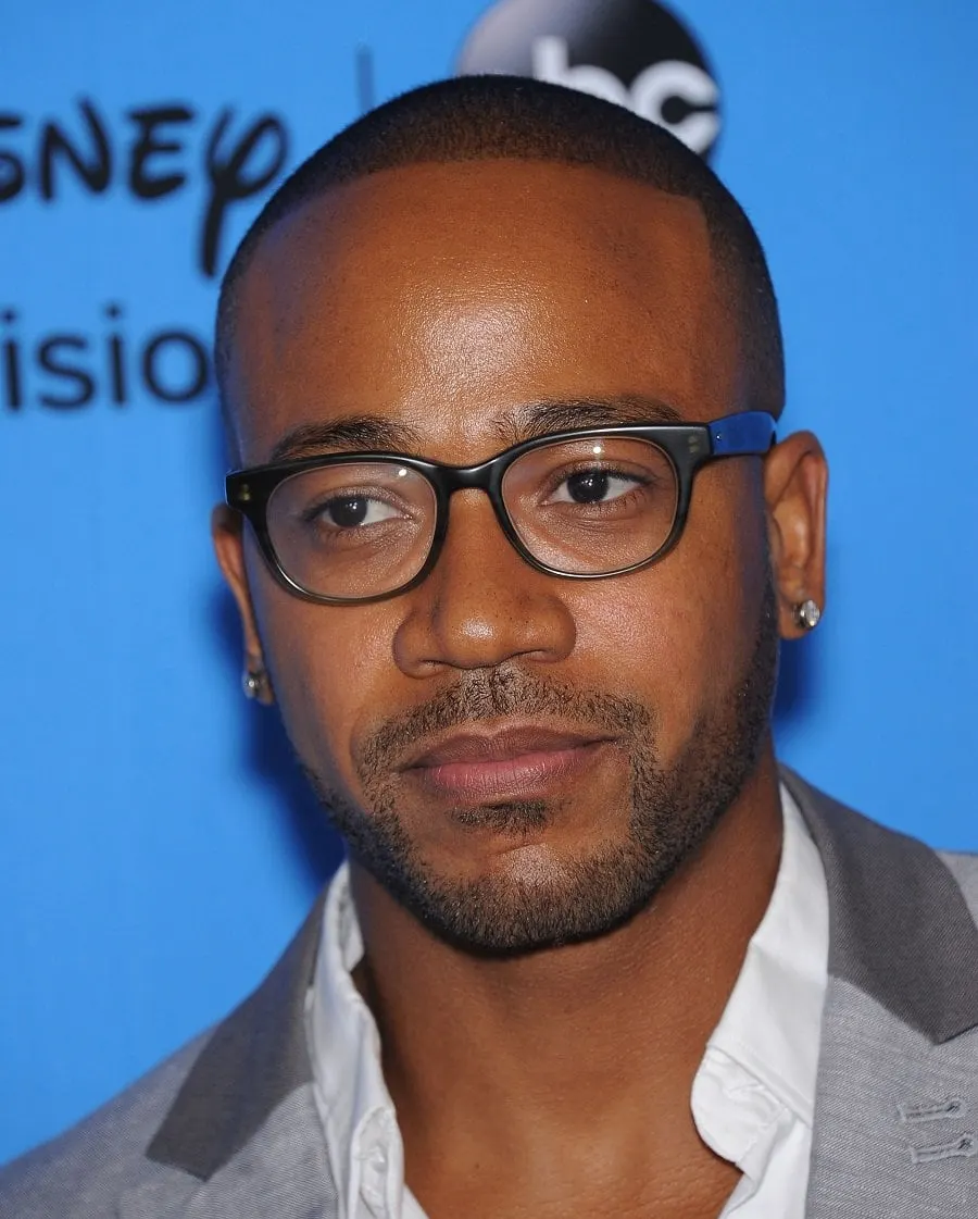 Black Celebrity Columbus Short With Beard