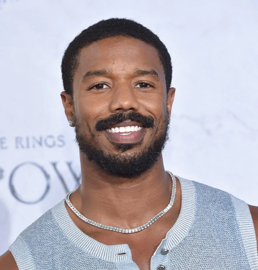 Black Celebrity Michael B. Jordan With Beard