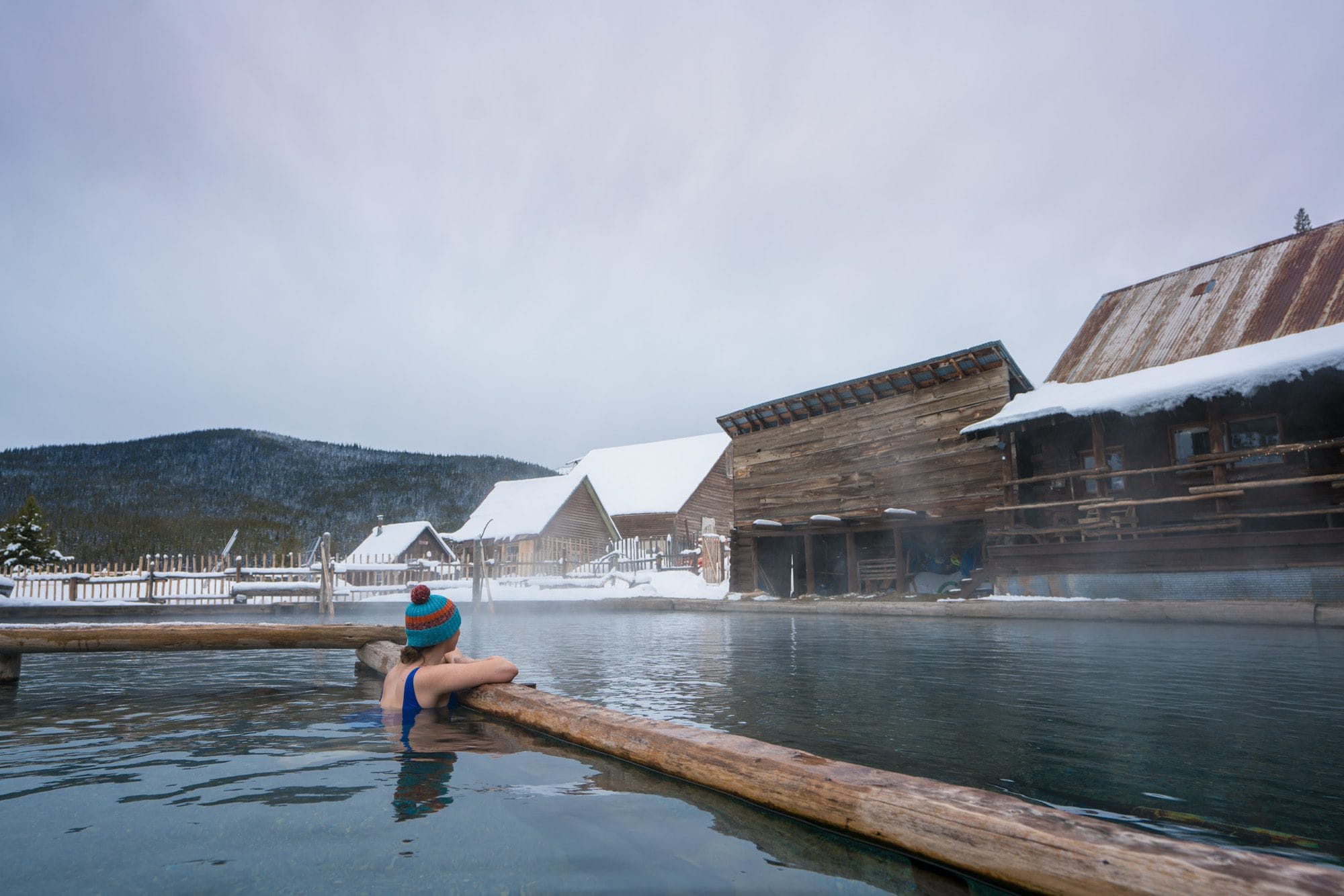 Burgdorf Hot Springs in Winter // Discover the best things to do in McCall Idaho in winter including cozy places to stay, fun winter activities, best restaurants, and more.