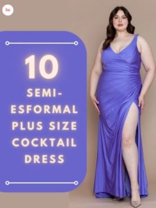 10 Semi-Formal Plus Size Cocktail Dress