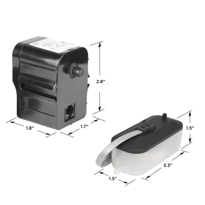 MS601ULQ mini split condensate pump dimensions