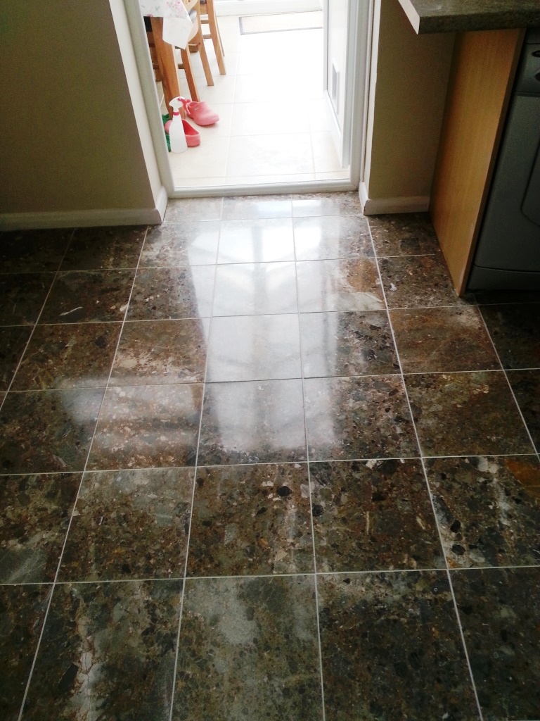 Old Terrazzo Floor in Oakham After Cleaning